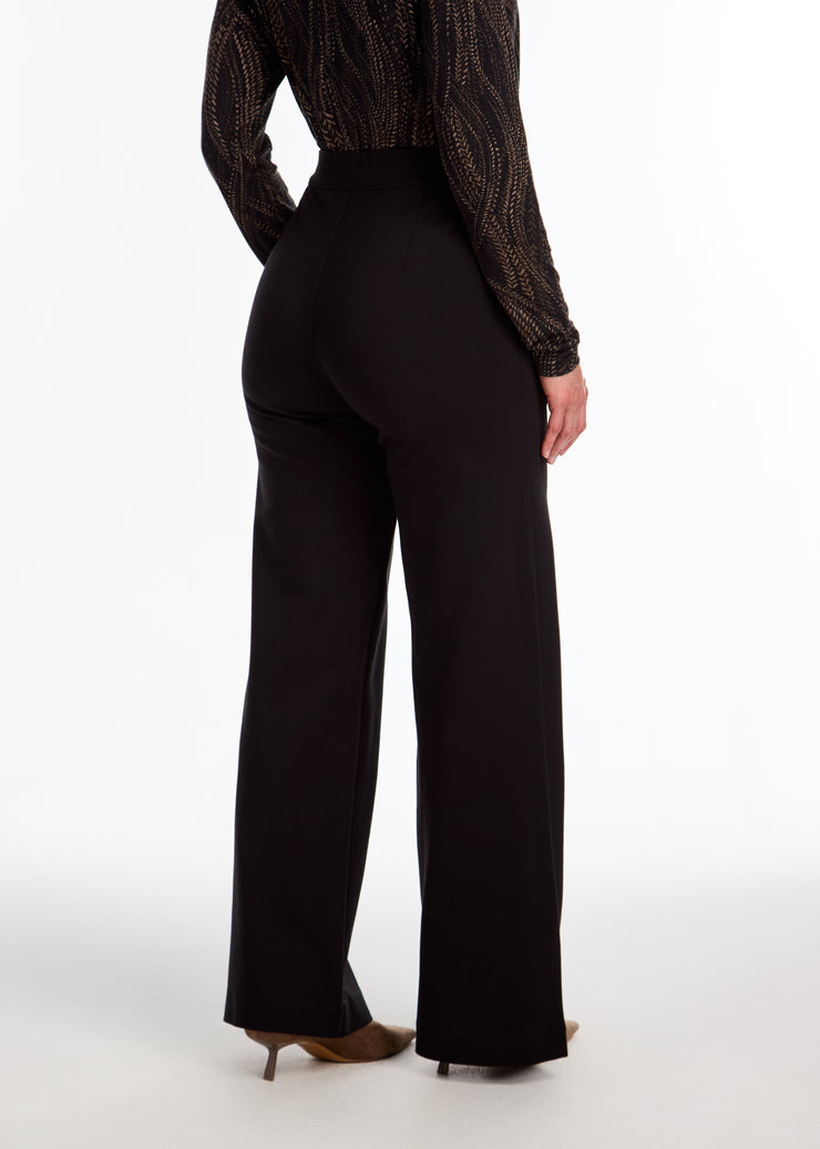 Pull-On Wide Leg Pant by French Dressing - Black