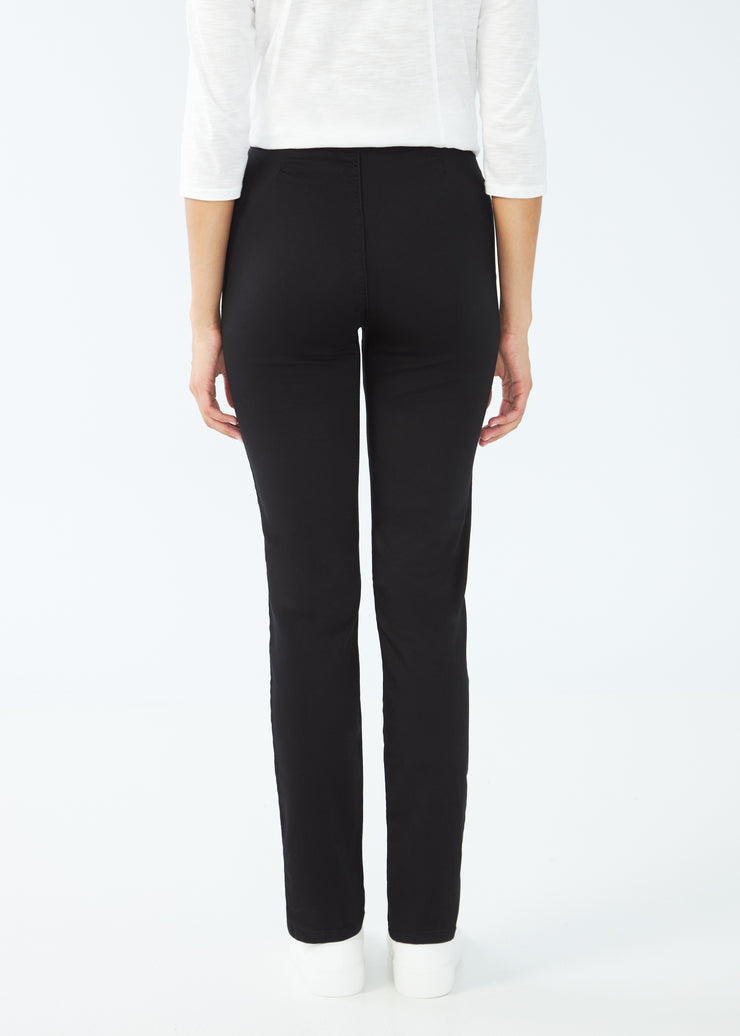 Pull-On Super Jegging - Black - Regular Sizes - by FDJ