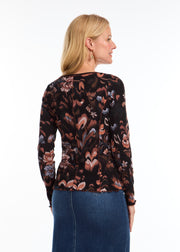 Long Sleeve V-Neck Top by French Dressing