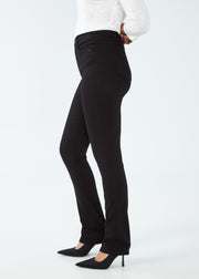 Suzanne Straight Leg Jean - Black - PETITE SIZES - by FDJ