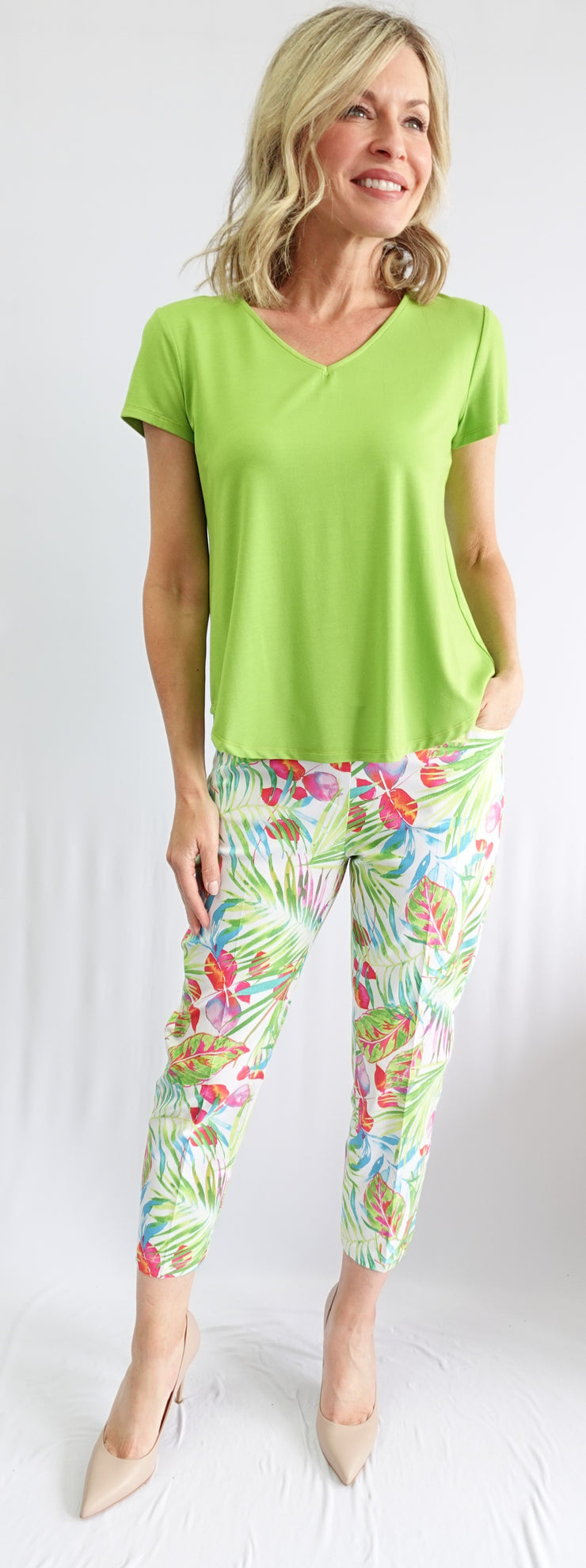 Bamboo Top by Soft works - Lime