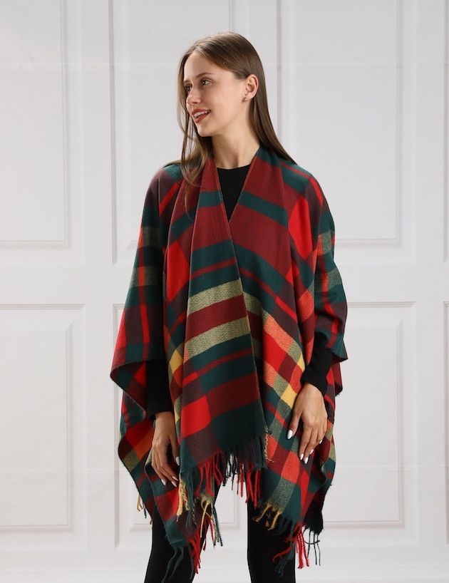 Red and Green Plaid Wrap