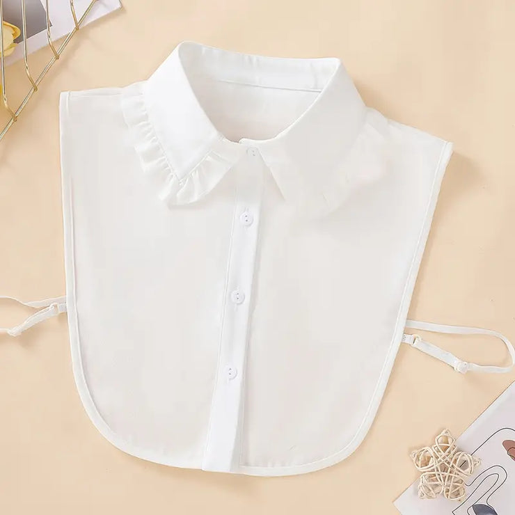 Dickie/Faux Collar - White Ruffled Collar
