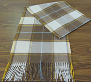 Cashmink Scarf by Fraas - Brown Plaid