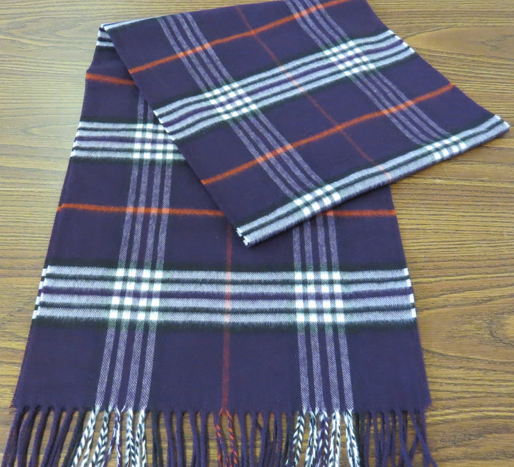 Cashmink Scarf by Fraas - Purple Plaid