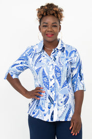 Linen Bamboo Blouse by Blue Sky Clothing