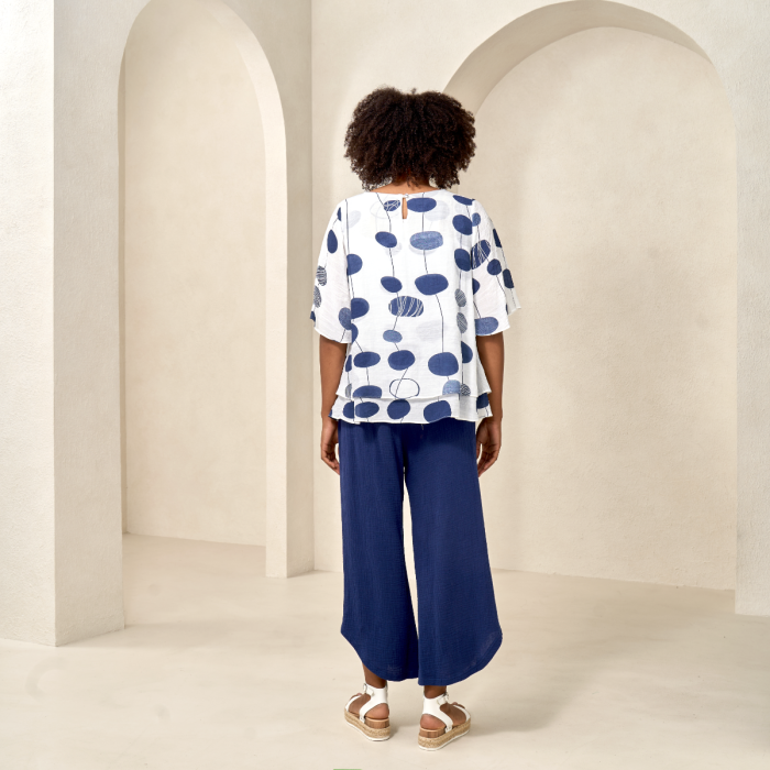 Polka Dot Top by Red Coral