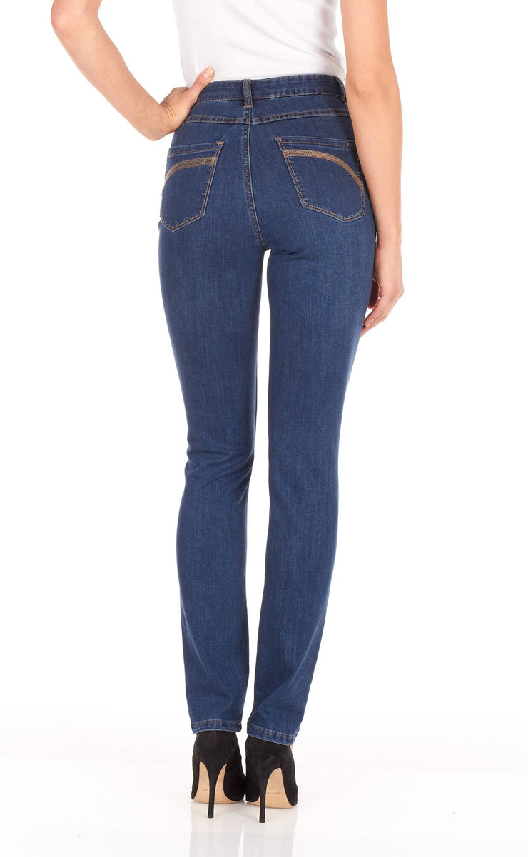 Suzanne Slim Leg Jean - Pleasant - Regular Sizes - by FDJ